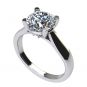 NANA Jewels NANA Sterling Silver Round Brilliant Cut Lucita Solitaire Engagement Wedding Ring Made with Pure Brilliance Zirconia
