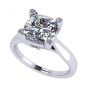 NANA Jewels Cushion Cut Simulated Diamond Solitaire Engagement ring Lucita style 1.5 to 3.0 carat Pure Brilliance Zirconia