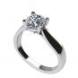NANA Jewels NANA Sterling Silver Round Brilliant Cut Lucita Solitaire Engagement Wedding Ring Made with Pure Brilliance Zirconia
