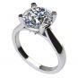 NANA Jewels NANA Sterling Silver Round Brilliant Cut Lucita Solitaire Engagement Wedding Ring Made with Pure Brilliance Zirconia