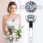 NANA Jewels NANA Sterling Silver Round Brilliant Cut Lucita Solitaire Engagement Wedding Ring Made with Pure Brilliance Zirconia