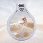 NANA Jewels 1.50 to 3.00ct Asscher Cut simulated Diamond Engagement Ring 10K-14K-Sterling Silver Lucita