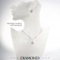 NANA Jewels Sterling Silver &amp; CZ Square Cushion shape &quot;Dancing Diamond&quot; Earrings
