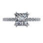 Princess Cut Solitaire CZ Engagement Ring made in 14K Solid Gold w/Pure Brilliance Zirconia 1.50ct-3.00ct