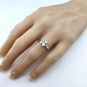 NANA Jewels Cushion Cut Simulated Diamond Solitaire Engagement ring Lucita style 1.5 to 3.0 carat Pure Brilliance Zirconia