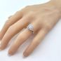 NANA Jewels NANA Sterling Silver Round Brilliant Cut Lucita Solitaire Engagement Wedding Ring Made with Pure Brilliance Zirconia