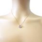 NANA Omega Dancing Stone Necklace Sterling Silver &amp; Pure Brilliance CZ with 0.8mm 22&quot; Adj Box Chain