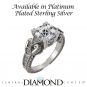 NANA Jewels Asscher Cut Engagement Ring, Pure Brilliance Cubic Zirconia in Sterling Silver, Solid 10k or 14k Gold