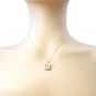 Rhombus Dancing Stone Necklace w/Pure Brilliance Zirconia in Sterling Silver