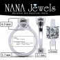 NANA Jewels 1.50 to 3.00ct Asscher Cut simulated Diamond Engagement Ring 10K-14K-Sterling Silver Lucita