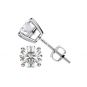 Central Diamond Center 0.20ct-0.30ct Diamond Stud Earrings Lab Created (E-F VS-SI) Silver &amp; 14K Gold Post Threaded or Friction