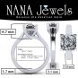 NANA Jewels 1.50 to 3.00ct Asscher Cut simulated Diamond Engagement Ring 10K-14K-Sterling Silver Lucita