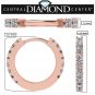 Sterling Silver &amp; Signity Zirconia Round Hoop Earrings, Baby, Teen, Women, Men