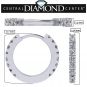 Sterling Silver &amp; Signity Zirconia Round Hoop Earrings, Baby, Teen, Women, Men