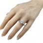 Central Diamond Center VOUS Solitaire Engagement Rings w/Sides Series in Solid Sterling Silver with Pure Brilliance Zirconia
