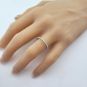 Central Diamond Center VOUS Solitaire Engagement Rings w/Sides Series in Solid Sterling Silver with Pure Brilliance Zirconia