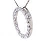 Sterling Silver Circle of Life Pendant Necklace – 5.00 Carat Cubic Zirconia (27 Stones, 3.50mm Each) – 925 Silver, 5g – Eternal Love Jewelry for Women