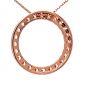 Sterling Silver Circle of Life Pendant Necklace – 5.00 Carat Cubic Zirconia (27 Stones, 3.50mm Each) – 925 Silver, 5g – Eternal Love Jewelry for Women