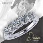 NANA Jewels Simulated Diamond Wedding Ring,  Pure Brilliance Zirconia Solid 14K Gold Anniversary Ring Band