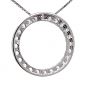Sterling Silver Circle of Life Pendant Necklace – 5.00 Carat Cubic Zirconia (27 Stones, 3.50mm Each) – 925 Silver, 5g – Eternal Love Jewelry for Women