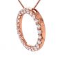 Sterling Silver Circle of Life Pendant Necklace – 5.00 Carat Cubic Zirconia (27 Stones, 3.50mm Each) – 925 Silver, 5g – Eternal Love Jewelry for Women