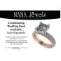NANA Jewels 1.50ct-3.00ct Asscher Cut Solitaire Zirconia Engagement Ring W/Sides in Sterling Silver, 10K or 14K Gold