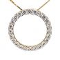 Sterling Silver Circle of Life Pendant Necklace – 5.00 Carat Cubic Zirconia (27 Stones, 3.50mm Each) – 925 Silver, 5g – Eternal Love Jewelry for Women